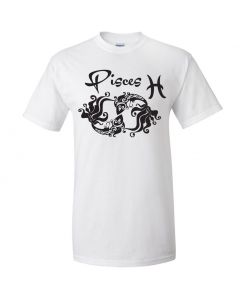 Pisces Horoscope Youth T-Shirt-White-Youth Large