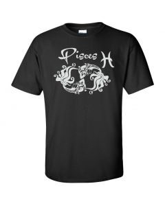 Pisces Horoscope Youth T-Shirt-Black-Youth Large