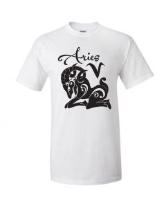 Aries Horoscope Youth T-Shirt-White-Youth Large