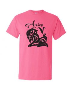 Aries Horoscope Graphic Clothing - T-Shirt - Pink