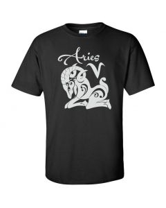 Aries Horoscope Graphic Clothing - T-Shirt - Black