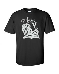 Aries Horoscope Youth T-Shirt-Black-Youth Large