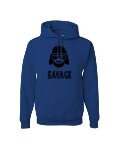 Macho Man Savage Pullover Hoodies-Blue-Large