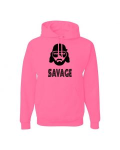 Macho Man Savage Pullover Hoodies-Pink-Large