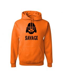 Macho Man Savage Pullover Hoodies-Orange-Large