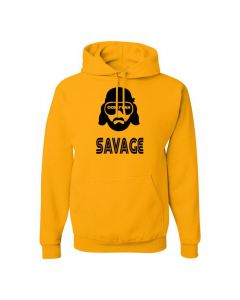 Macho Man Savage Pullover Hoodies-Yellow-Large