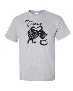 Taurus Horoscope Graphic Clothing - T-Shirt - Gray