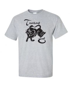Taurus Horoscope Youth T-Shirt-Gray-Youth Large