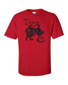 Taurus Horoscope Youth T-Shirt-Red-Youth Large