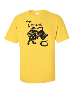 Taurus Horoscope Youth T-Shirt-Yellow-Youth Large