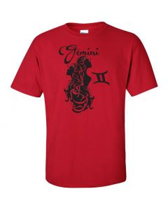 Gemini Horoscope Graphic Clothing - T-Shirt - Red