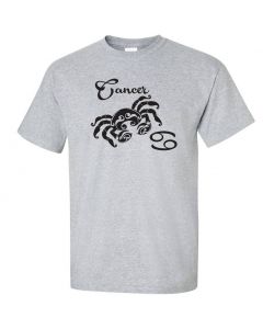 Cancer Horoscope Graphic Clothing - T-Shirt - Gray