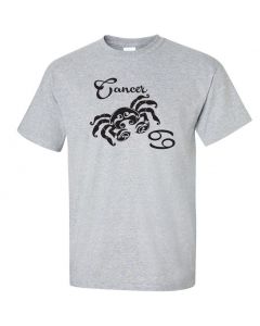 Cancer Horoscope Youth T-Shirt-Gray-Youth Large