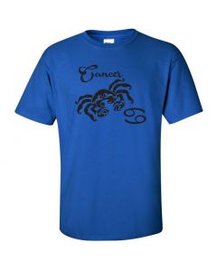 Cancer Horoscope Youth T-Shirt-Blue-Youth Large
