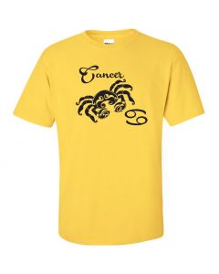 Cancer Horoscope Youth T-Shirt-Yellow-Youth Large
