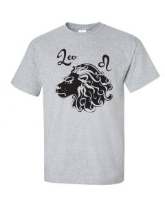 Leo Horoscope Graphic Clothing - T-Shirt - Gray