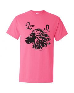Leo Horoscope Youth T-Shirt-Pink-Youth Large