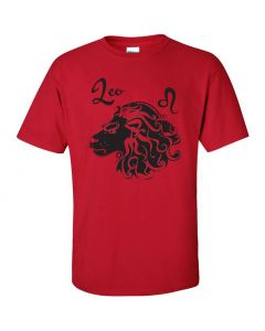 Leo Horoscope Graphic Clothing - T-Shirt - Red