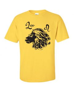 Leo Horoscope Youth T-Shirt-Yellow-Youth Large