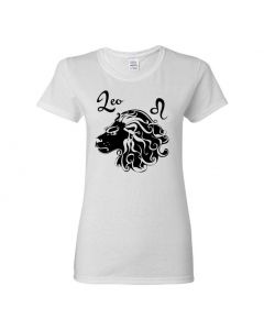 Leo Horoscope Womens T-Shirts-White-Womens Large