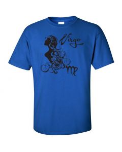 Virgo Horoscope Youth T-Shirt-Blue-Youth Large