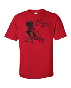 Virgo Horoscope Youth T-Shirt-Red-Youth Large