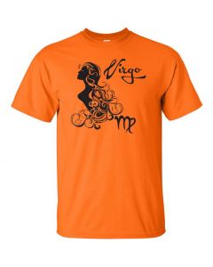 Virgo Horoscope Graphic Clothing - T-Shirt - Orange
