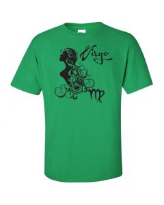 Virgo Horoscope Youth T-Shirt-Green-Youth Large
