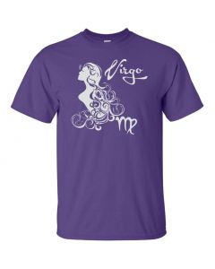 Virgo Horoscope Graphic Clothing - T-Shirt - Purple