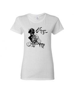 Virgo Horoscope Womens T-Shirts-White-Womens Large