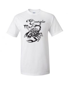 Scorpio Horoscope Youth T-Shirt-White-Youth Large