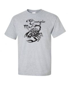Scorpio Horoscope Graphic Clothing - T-Shirt - Gray