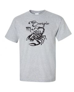 Scorpio Horoscope Youth T-Shirt-Gray-Youth Large