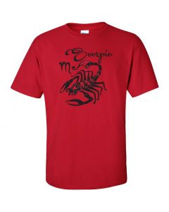 Scorpio Horoscope Graphic Clothing - T-Shirt - Red