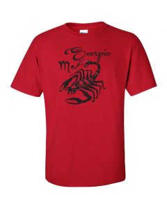Scorpio Horoscope Youth T-Shirt-Red-Youth Large