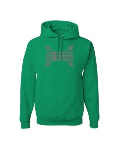 No Pains No Gains Pullover Hoodies-Green-Large