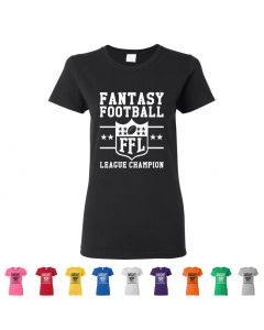 Fantasy Football League Champion Womens T-Shirts
