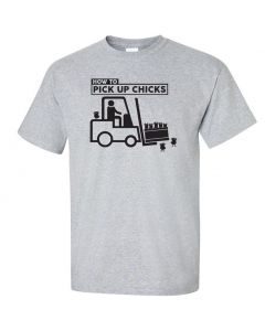How To Pick Up Chicks Youth T-Shirt-Gray-Youth Large
