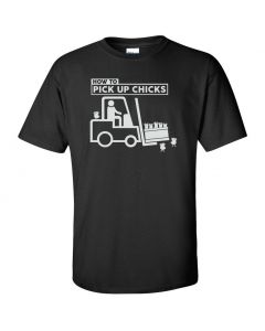 How To Pick Up Chicks Youth T-Shirt-Black-Youth Large