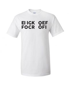 F*** Off Fold Up Graphic Clothing - T-Shirt - White