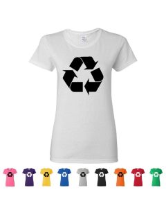 Recycle Go Green Earth Day Womens T-Shirts