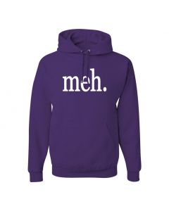 Meh Pullover Hoodies-Purple-Large