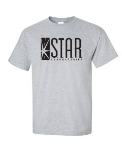 STAR Laboratories -The Flash TV Series Graphic Clothing - T-Shirt - Gray