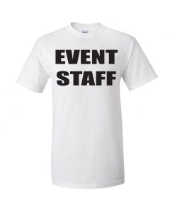 Event Staff Youth T-Shirt-White-Youth Large