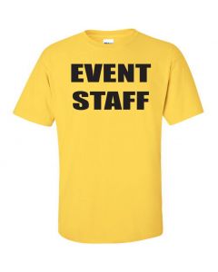 Event Staff Graphic Clothing - T-Shirt - Yellow