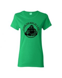 I Have The Body Of A God Womens T-Shirts-Green-Womens Large