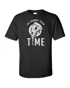 Its Always Pizza Time Youth T-Shirt-Black-Youth Large