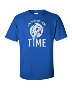 Its Always Pizza Time Youth T-Shirt-Blue-Youth Large