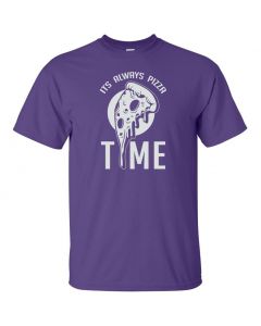 Its Always Pizza Time Youth T-Shirt-Purple-Youth Large