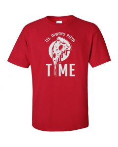 Its Always Pizza Time Youth T-Shirt-Red-Youth Large